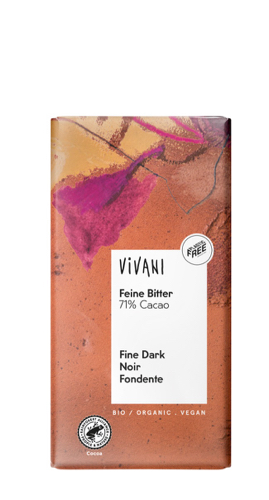 Vivani Chocolade puur 71% bio 100g